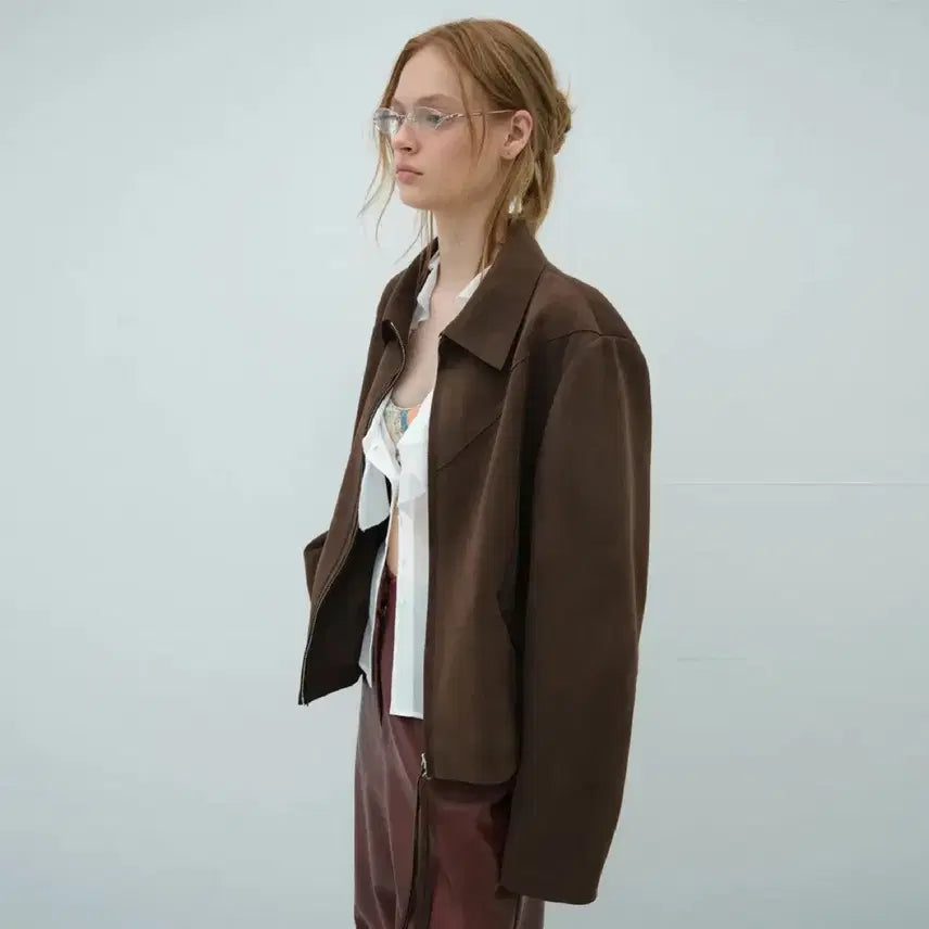 [BUNJANG] Overdue Flare Western Suede Jacket / 오버듀플레어 웨스턴 스웨이드 자켓