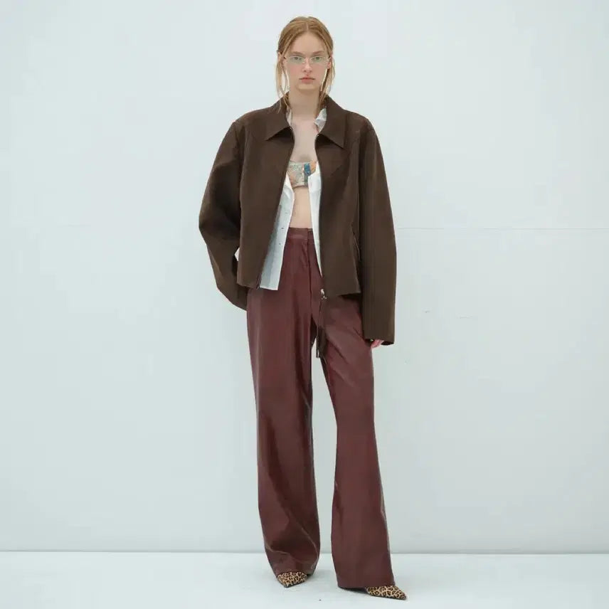 [BUNJANG] Overdue Flare Western Suede Jacket / 오버듀플레어 웨스턴 스웨이드 자켓