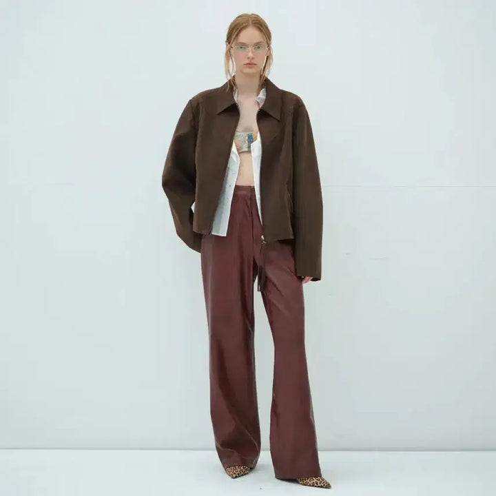 [BUNJANG] Overdue Flare Western Suede Jacket / 오버듀플레어 웨스턴 스웨이드 자켓