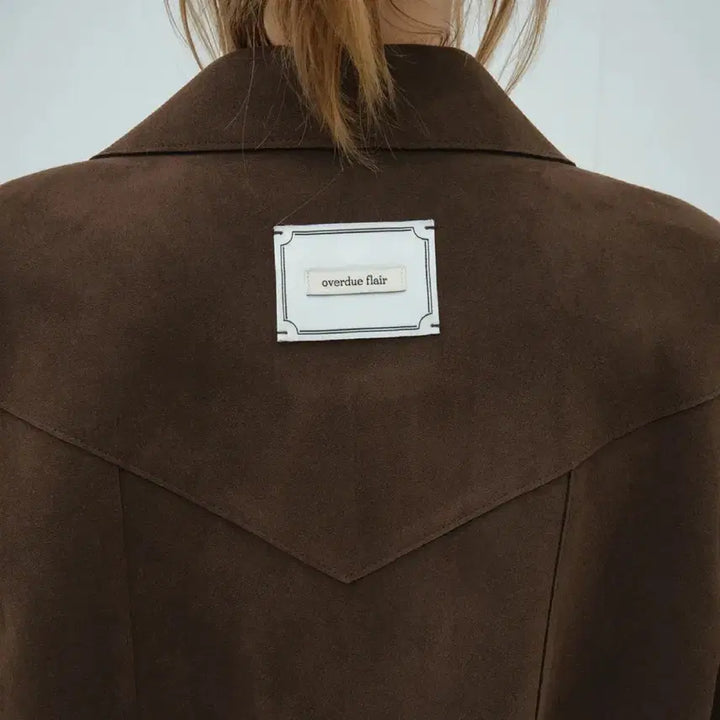[BUNJANG] Overdue Flare Western Suede Jacket / 오버듀플레어 웨스턴 스웨이드 자켓