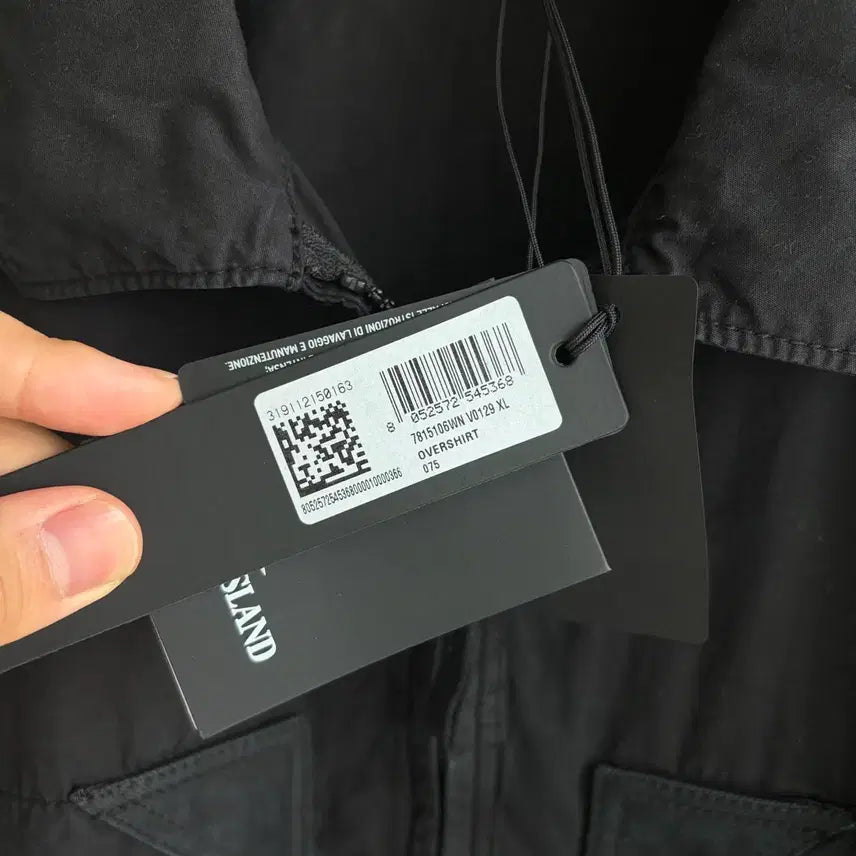[BUNJANG] Stone Island Old Treatment Overshirt Black (XL) / 새상품(XL)스톤아일랜드 올드 트리트먼트 오버셔츠 블랙