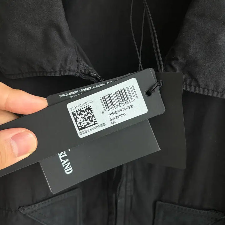 [BUNJANG] Stone Island Old Treatment Overshirt Black (XL) / 새상품(XL)스톤아일랜드 올드 트리트먼트 오버셔츠 블랙