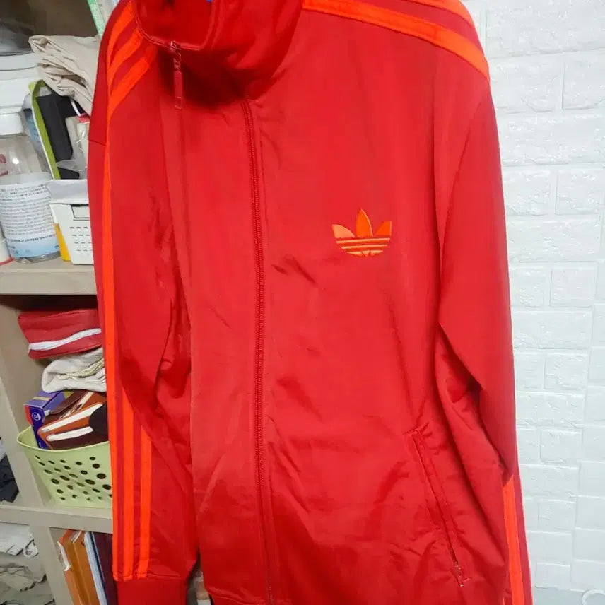 [BUNJANG] Adidas Firebird Red/Orange Tracksuit Set / 아디다스 파이어버드 빨주 세트 팝니다 105/100