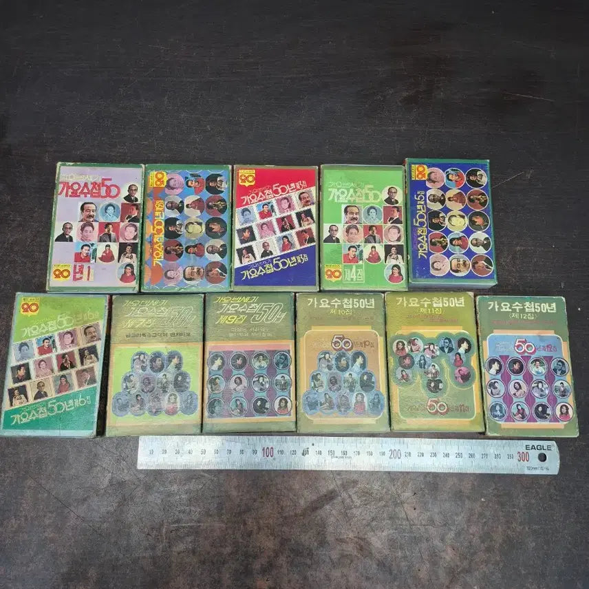 [BUNJANG] 1980s Korean Cassette Tape Collection / 1980년 가요수첩 50년 스테레오 카세트테이프  1-12권