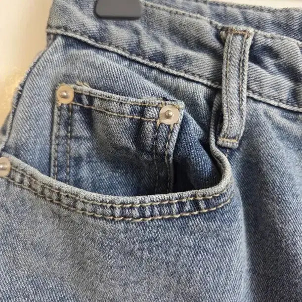 [BUNJANG] Slow and Denim Today Wide Denim Pants / 1회착용 슬로우앤드 투데이 와이드 중청 데님 팬츠 M