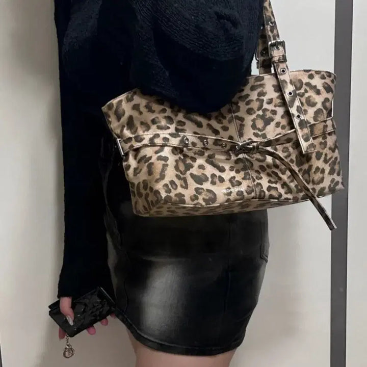 [BUNJANG] Sei Mo On Do Leopard Print Belt Bag / 새상품 세이모온도 르벨트백 호피