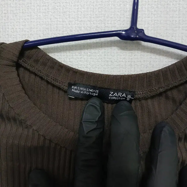 [BUNJANG] 자라 ZARA 골지 반팔 티셔츠 브라운 / 자라 ZARA 골지 반팔 티셔츠 브라운