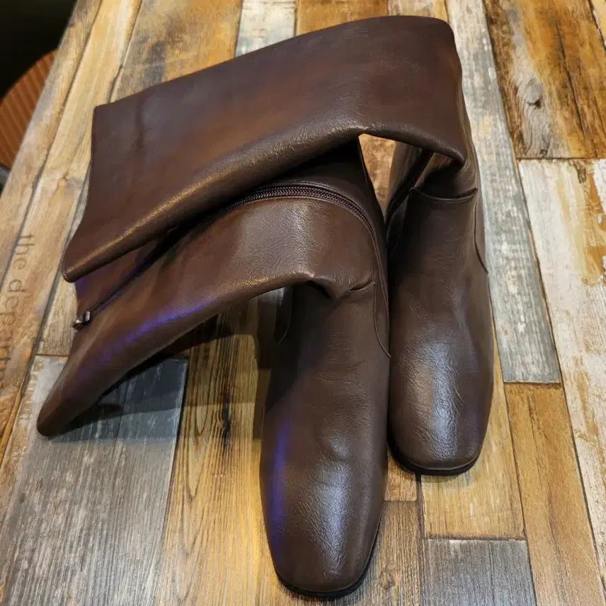 [SOLD OUT] 여성)웨스턴 사이드지퍼 롱부츠(새상품250m)