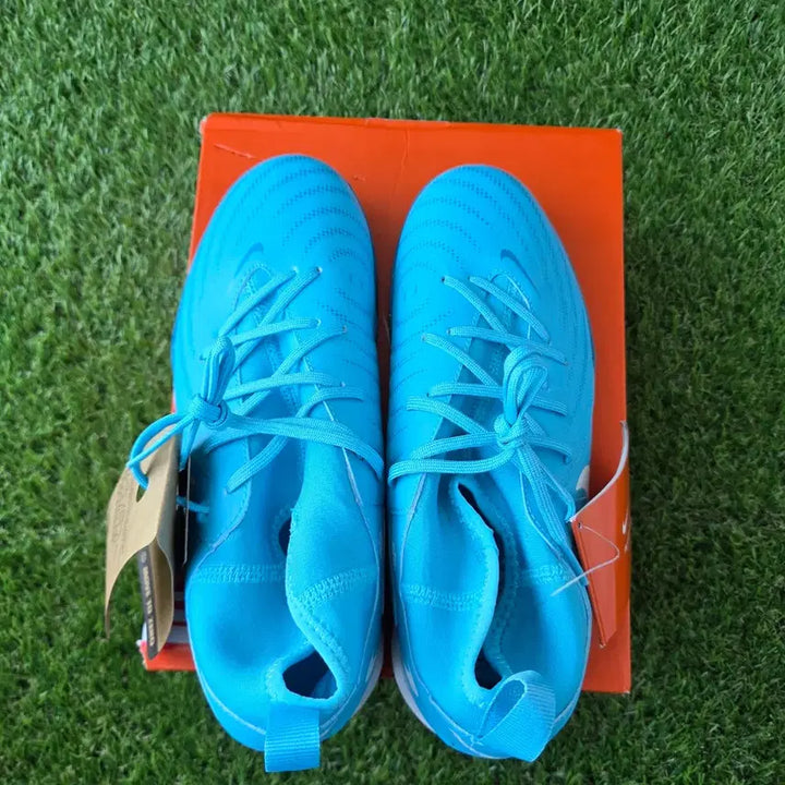 [BUNJANG] Nike Kids Futsal Shoes Blue / 나이키 키즈 풋살화 축구화 터프화 블루 새상품
