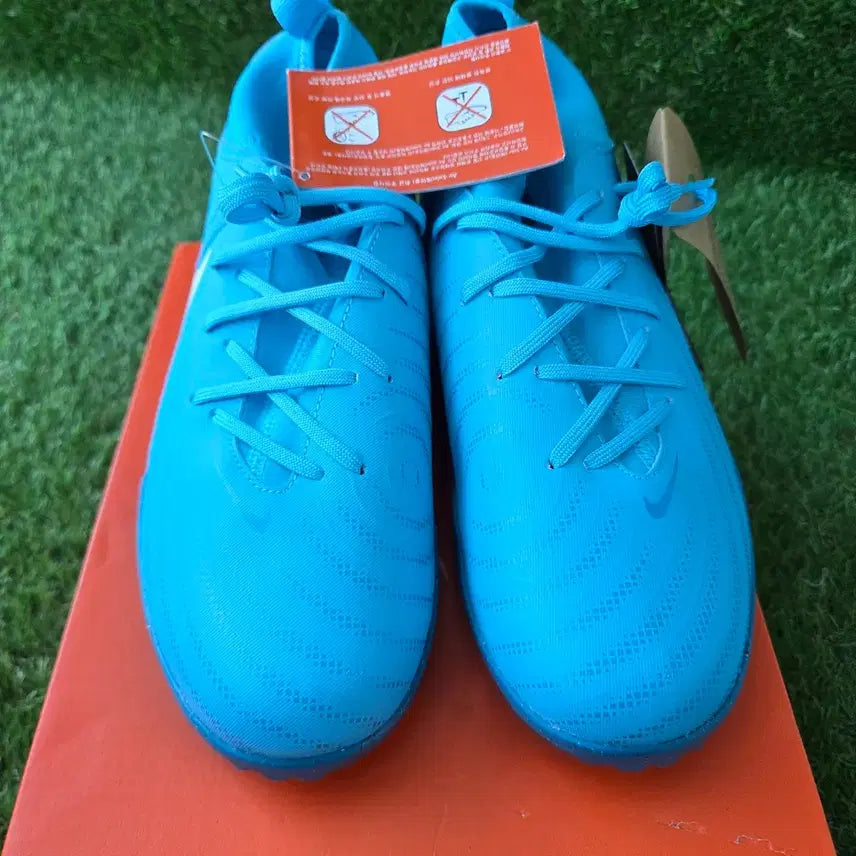 [BUNJANG] Nike Kids Futsal Shoes Blue / 나이키 키즈 풋살화 축구화 터프화 블루 새상품