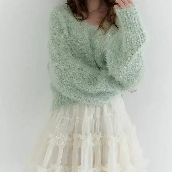 [BUNJANG] Fabric Seoul Lovely Tiered Mini Skirt Pants / 패브릭서울 lovely tiered mini skirt pants 새상품