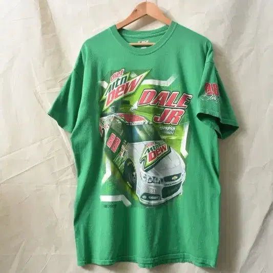 [BUNJANG] Nascar Dale Jr. Diet Mountain Dew T-shirt XL / 00S 레어 나스카 마운틴듀 반팔티 XL M0284