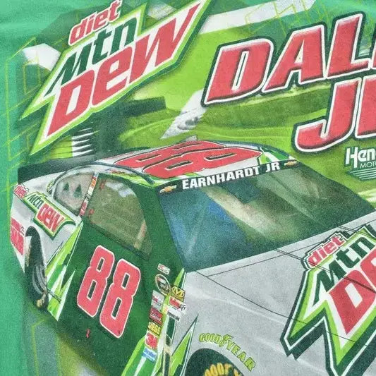 [BUNJANG] Nascar Dale Jr. Diet Mountain Dew T-shirt XL / 00S 레어 나스카 마운틴듀 반팔티 XL M0284