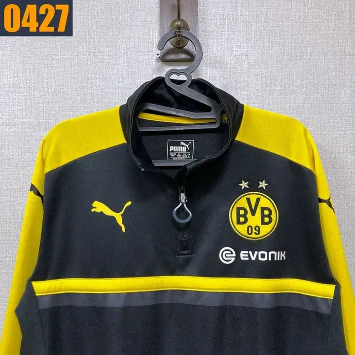 [BUNJANG] Puma Dortmund Half-Zip Training Track Top M / 95 PUMA 퓨마 도르트문트 반집업 트레이닝 트랙탑 M