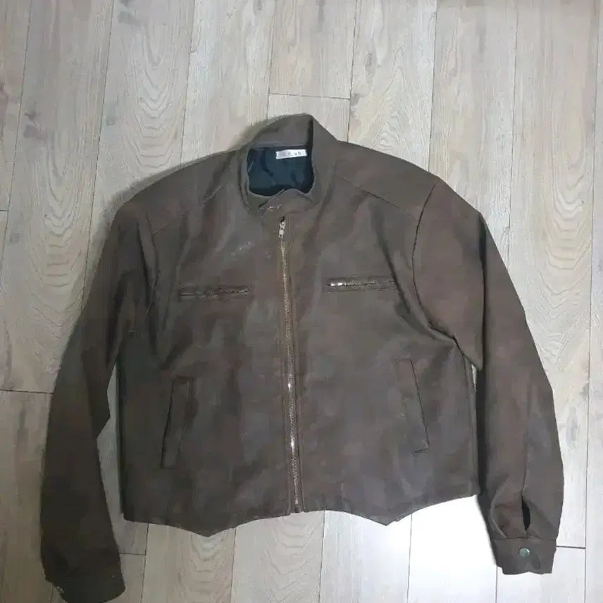 [BUNJANG] Brown Leather Jacket / 특가) 브라운레더자켓