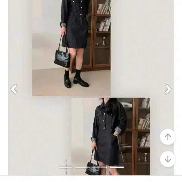 [SOLD OUT] 정가7만 슬로우앤드 어반 데님 롱 원피스