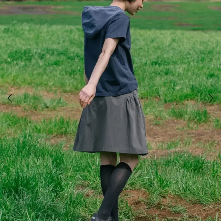 [BUNJANG] OHESIO Navy Short Sleeve Hoodie / 오헤시오 반팔후드티 네이비
