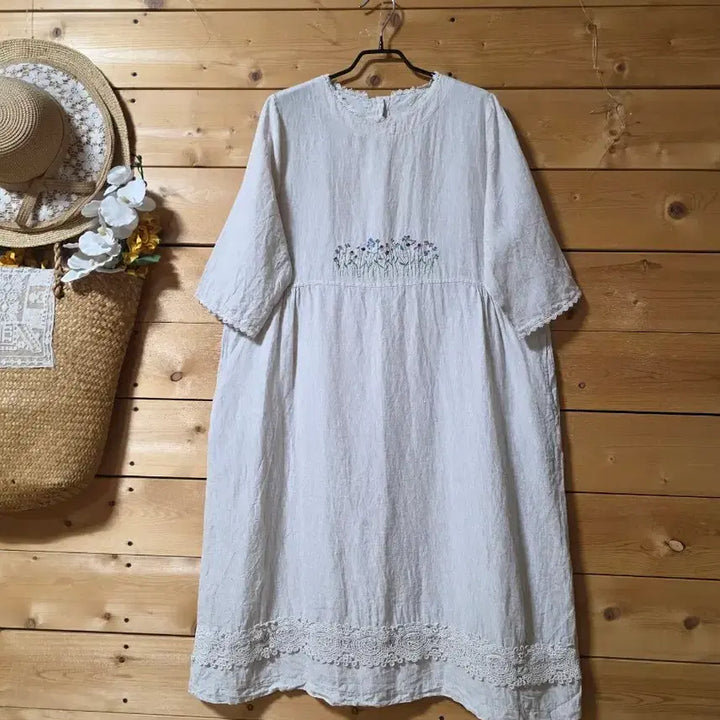 [BUNJANG] Unspecified Brand Linen Blend Dress / 마자수원핏