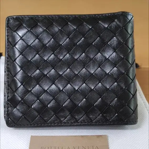 [BUNJANG] Bottega Veneta Black Leather Wallet / 보테가베네타 반지갑/지갑 블랙 정품A급(감정O)