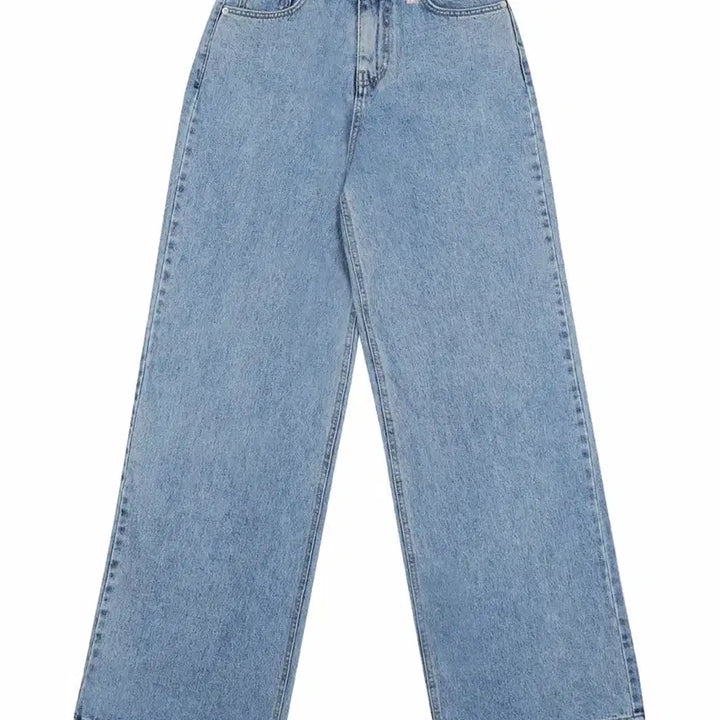 [BUNJANG] Pale Jade Low-Rise Maxi Wide Denim Jeans - Black / 페일제이드 Low-Rise Maxi Wide Denim Jean - Bl