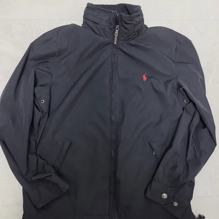 [BUNJANG] Polo Ralph Lauren Black Red Pony High Neck Swingtop Jacket / 폴로 랄프로렌 블랙 레드포니 하이넥 스윙톱 재킷