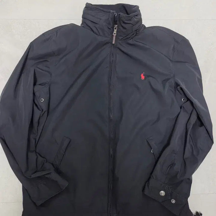 [BUNJANG] Polo Ralph Lauren Black Red Pony High Neck Swingtop Jacket / 폴로 랄프로렌 블랙 레드포니 하이넥 스윙톱 재킷