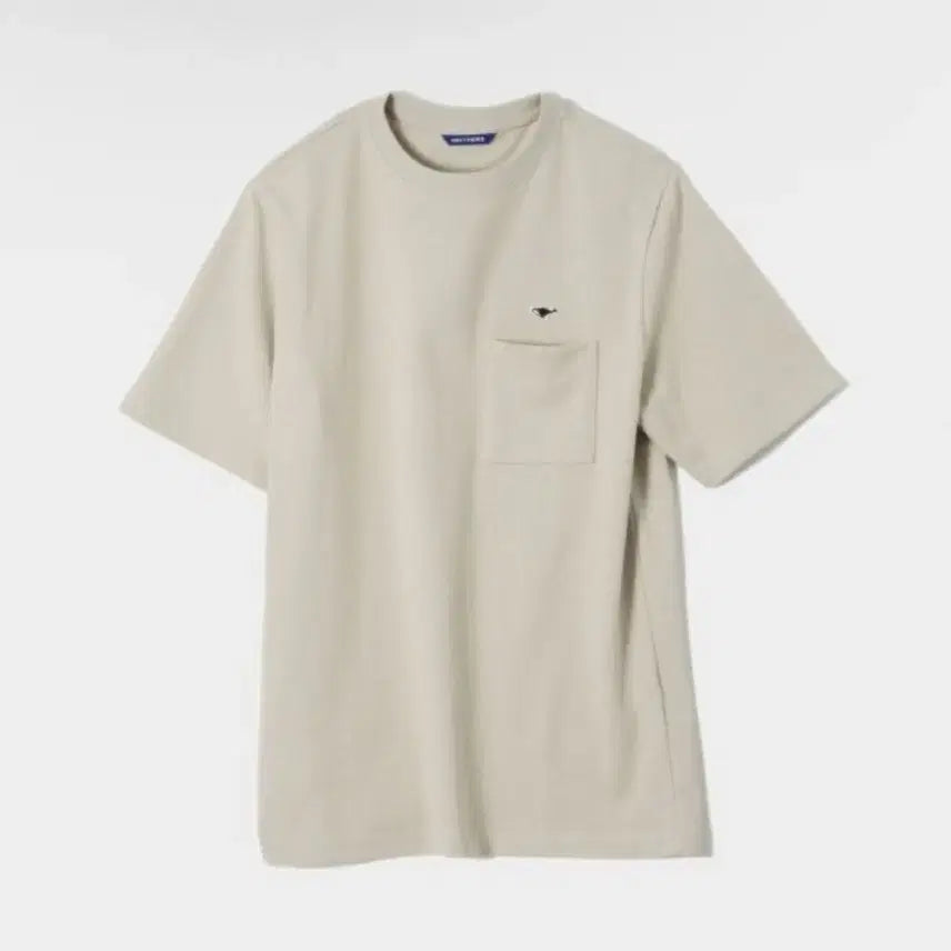 [BUNJANG] NADDERS Basic Logo Pocket T-Shirt (Beige) / 네이더스 반팔티(베이지)