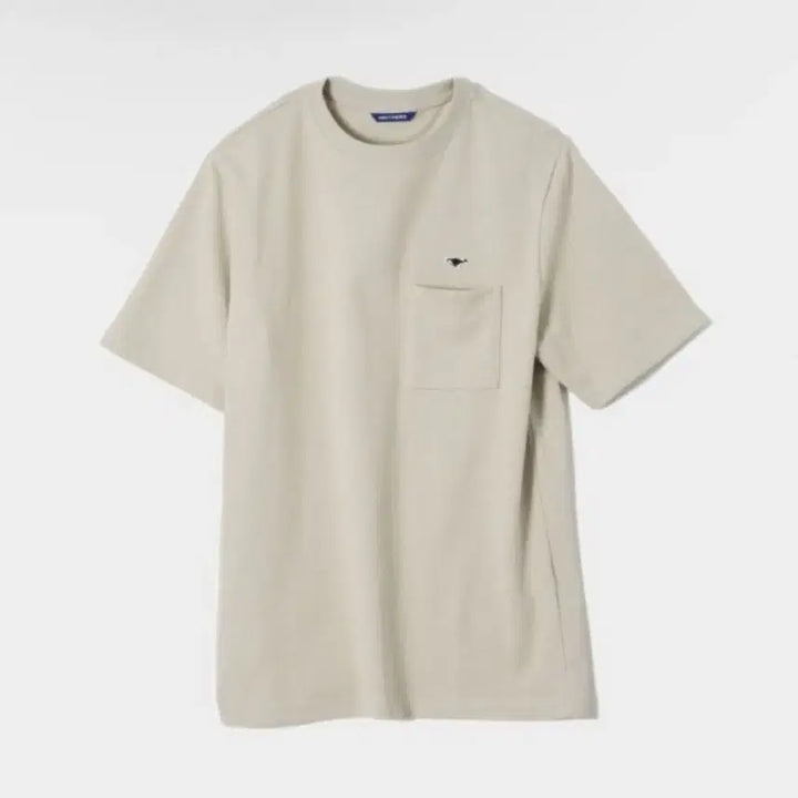 [BUNJANG] NADDERS Basic Logo Pocket T-Shirt (Beige) / 네이더스 반팔티(베이지)