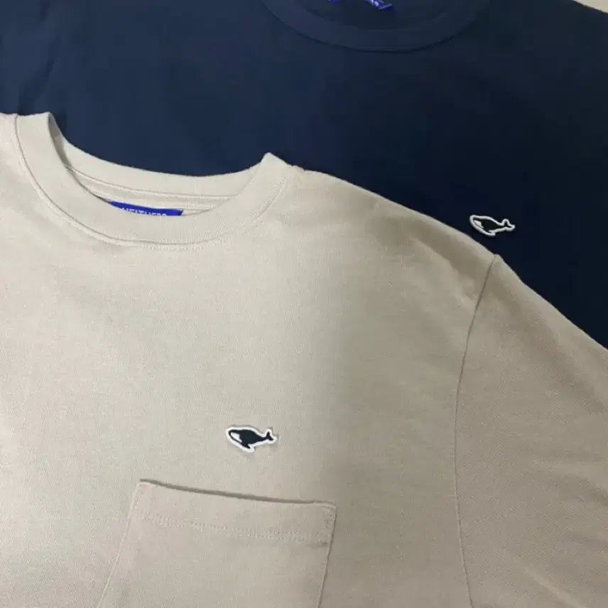 [BUNJANG] NADDERS Basic Logo Pocket T-Shirt (Beige) / 네이더스 반팔티(베이지)