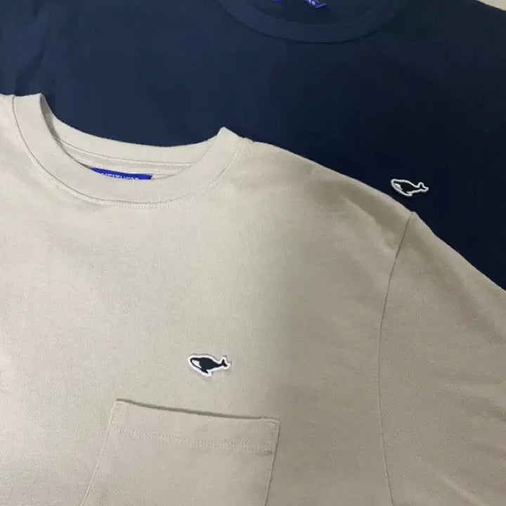 [BUNJANG] NADDERS Basic Logo Pocket T-Shirt (Beige) / 네이더스 반팔티(베이지)