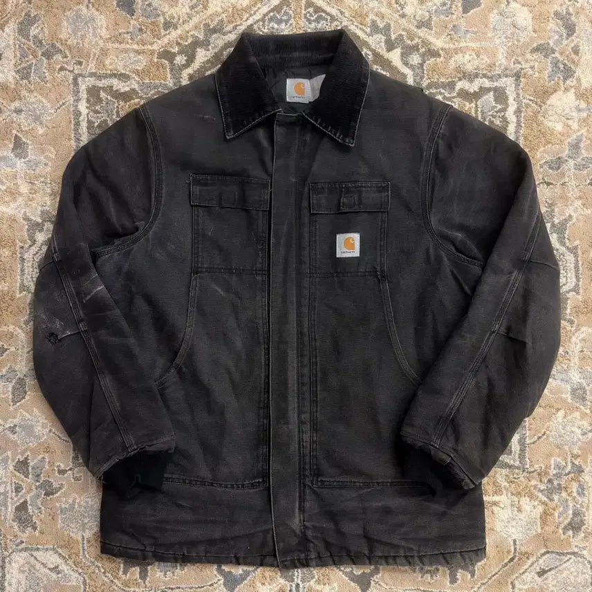 [BUNJANG] Carhartt C03 Traditional Coat XL-Tall Faded Black Vintage / [칼하트] 00s C03 BLK 챠콜 트래디셔널 코트 XL-Tall