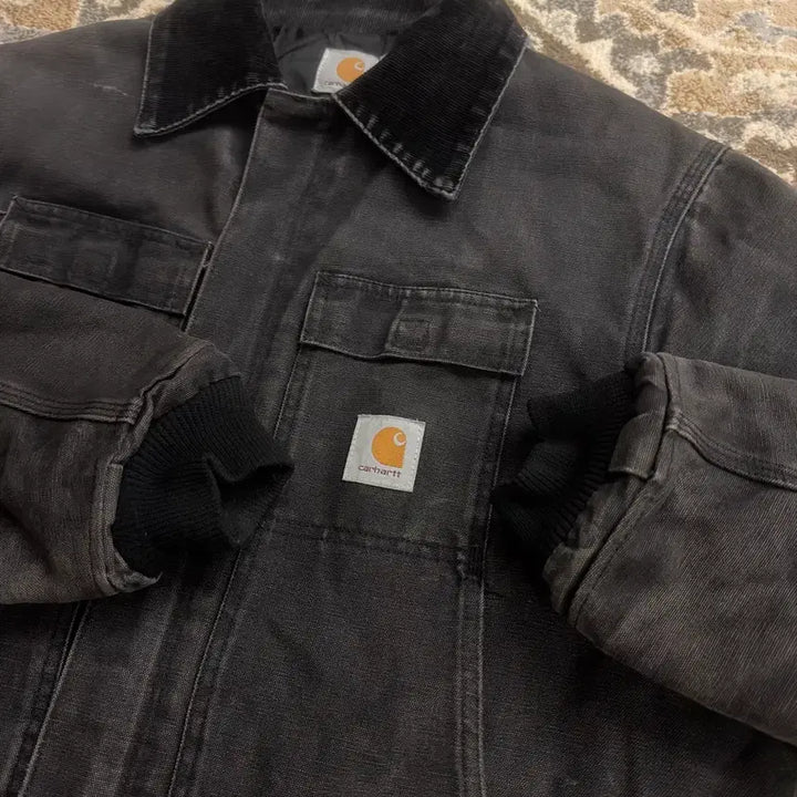 [BUNJANG] Carhartt C03 Traditional Coat XL-Tall Faded Black Vintage / [칼하트] 00s C03 BLK 챠콜 트래디셔널 코트 XL-Tall