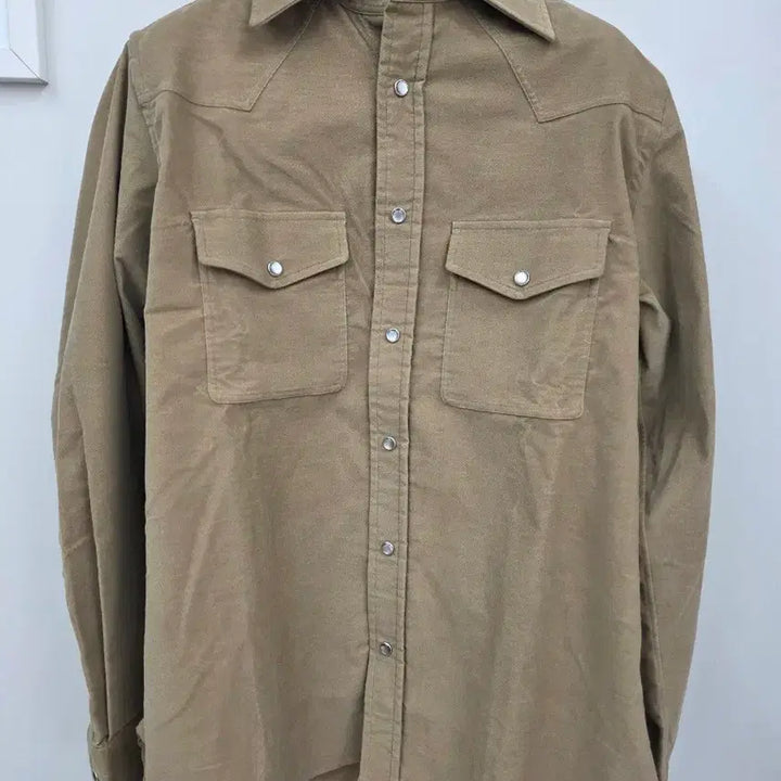[BUNJANG] Tom Ford Velvet Western Shirt Khaki / 톰포드 카키 웨스턴 셔츠 남방