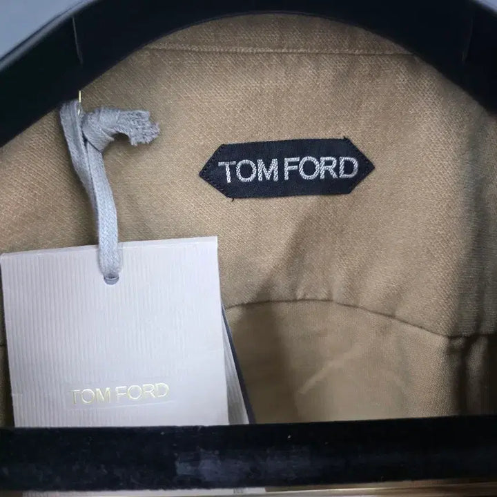 [BUNJANG] Tom Ford Velvet Western Shirt Khaki / 톰포드 카키 웨스턴 셔츠 남방