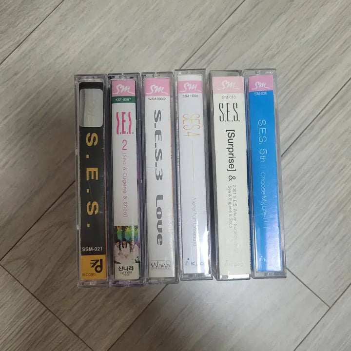 [BUNJANG] S.E.S. Cassette Tape Album Bundle Set (6 Items) / S.E.S. 에스이에스 SES 카세트 테이프 앨범 6개 일괄