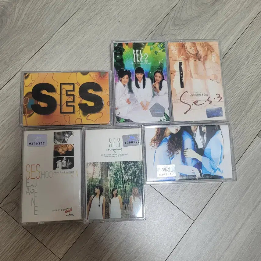 [BUNJANG] S.E.S. Cassette Tape Album Bundle Set (6 Items) / S.E.S. 에스이에스 SES 카세트 테이프 앨범 6개 일괄