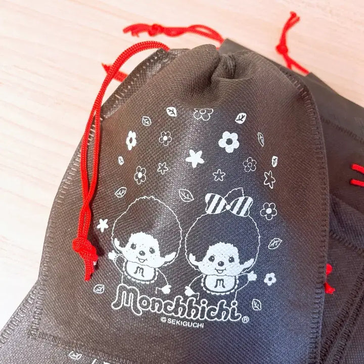 [BUNJANG] Monchhichi Drawstring Pouch / 몬치치 선물용 파우치