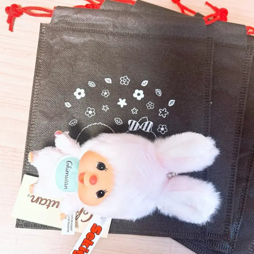 [BUNJANG] Monchhichi Drawstring Pouch / 몬치치 선물용 파우치