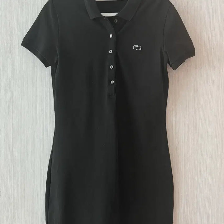 [BUNJANG] Lacoste Black Collar Dress / 라코스테 정품 블랙 카라 원피스 36