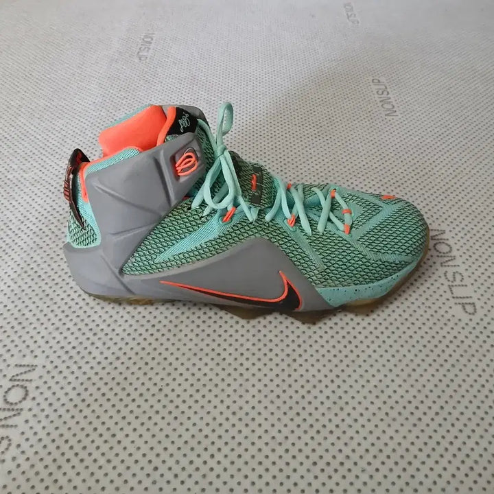 [BUNJANG] Nike LeBron 12 Basketball Shoes Mint/Orange / 나이키 르브론 12 농구화 민트/오렌지