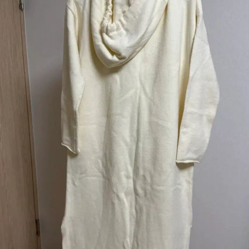[BUNJANG] Ivory Hooded Long Dress / 아이보리 후드 롱 원피스