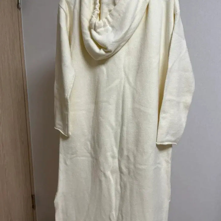 [BUNJANG] Ivory Hooded Long Dress / 아이보리 후드 롱 원피스