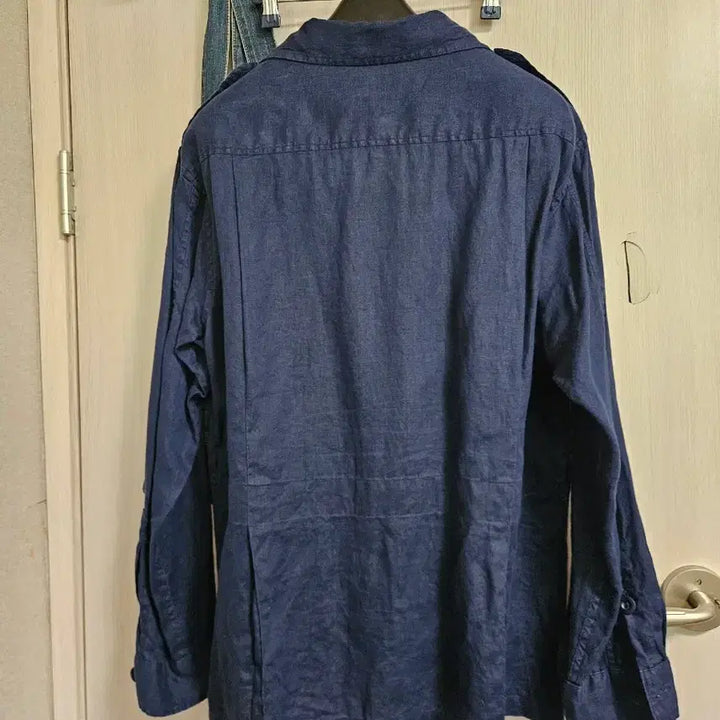 [BUNJANG] Polo Ralph Lauren Linen Utility Safari Jacket / 폴로 린넨 유틸리티 자켓 네이비 m 사파리
