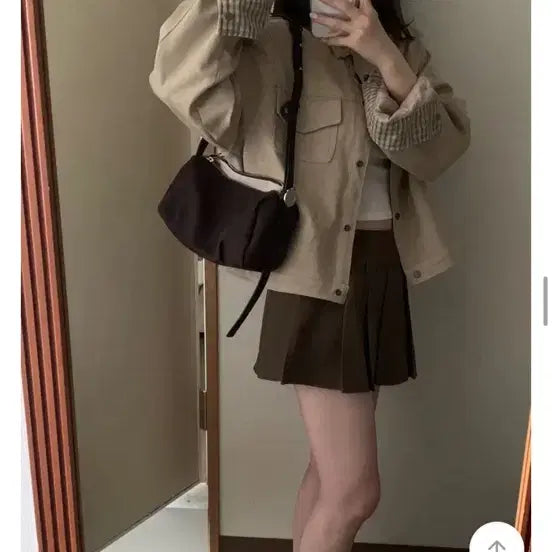 [BUNJANG] Raonne Clara Mini Skirt Brown S / 라온느 클라 미니 스커트 브라운 S