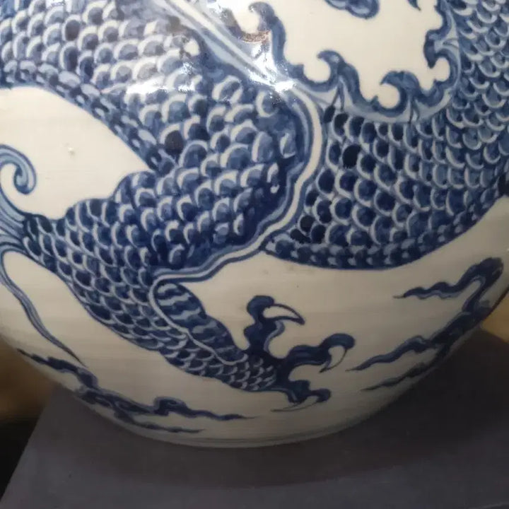 [BUNJANG] Ming Dynasty Yongle Period Cloud and Dragon Pattern Celestial Globe Vase / 명나라.영락제기물/운룡문.천구병.