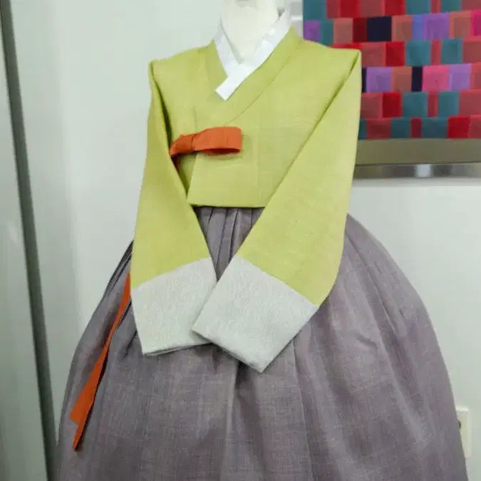 [BUNJANG] Genuine Silk Hanbok (77-88 Size) - Custom Jeogori &amp; Skirt Set / 본견실크] 77반~88사이즈 중고한복 판매합니다.