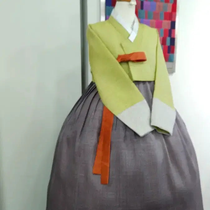 [BUNJANG] Genuine Silk Hanbok (77-88 Size) - Custom Jeogori &amp; Skirt Set / 본견실크] 77반~88사이즈 중고한복 판매합니다.