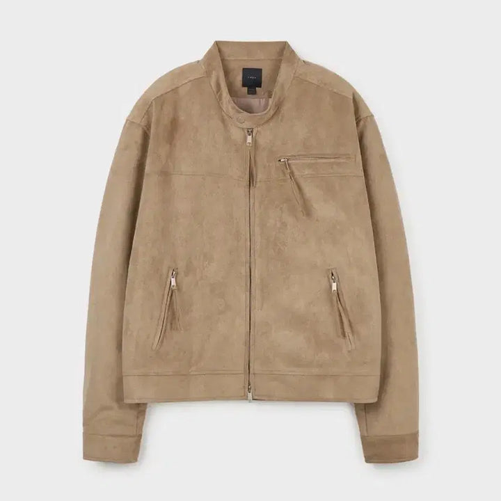[SOLD OUT] 데이 크롭 스웨이드 바이커 자켓 베이지 M