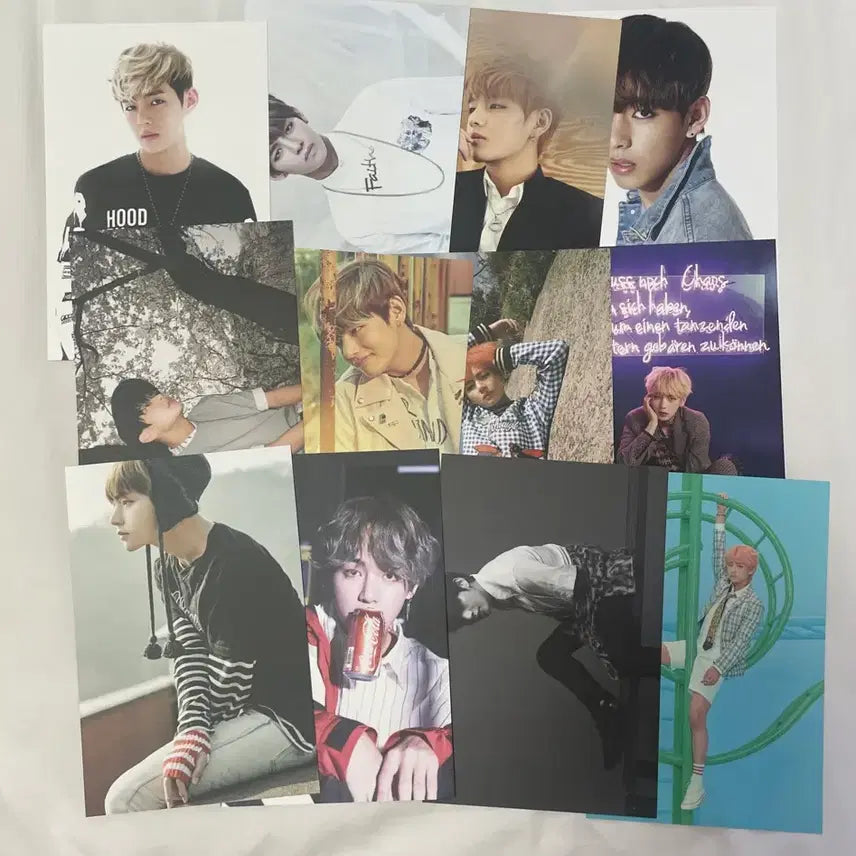 [BUNJANG] BTS V ARMYPEDIA Postcard Set / 태형 아미피디아 엽서 12장 풀셋 방탄 포카 뷔 bts