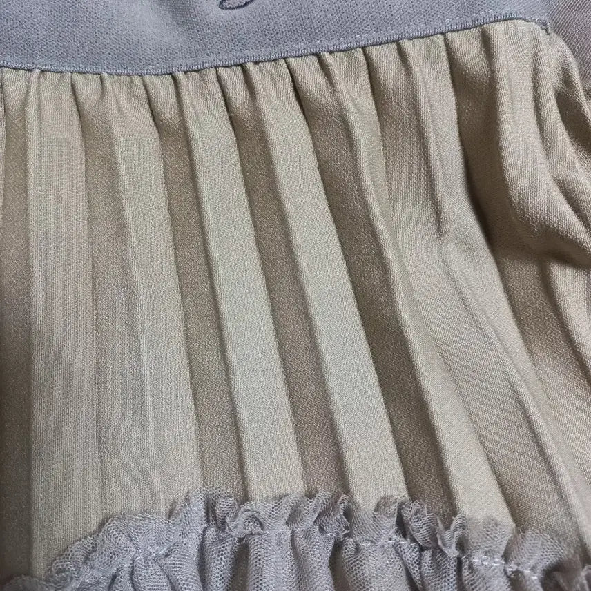 [BUNJANG] Egoist Pleated/Mesh Long Skirt / 에고이스트 플리츠/샤소재믹스 롱스커트(프리)2023ss